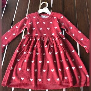 New Knitted Toddler Girls Long Sleeve Dress Size 3T